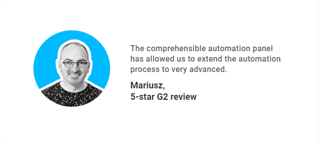 GetResponse review: testimonial