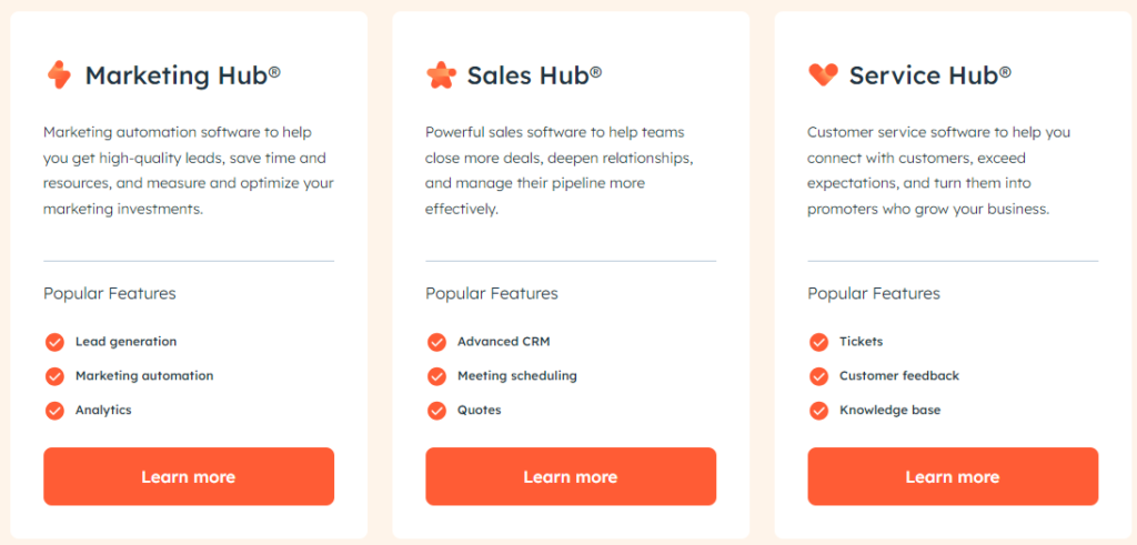 HubSpot vs Salesforce: Features